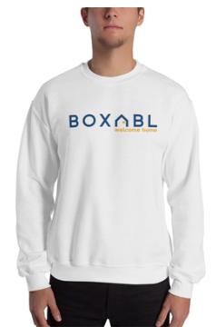 BOXABL White Crewneck Sweater